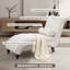 Chaise longue capitonnée avec coussin lombaire