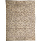 Himalayan Wool Oriental Area Rug in Brown