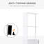 Rangement de salle de bain 54 po - Tablette à 2 niveaux et tiroirs, blanc