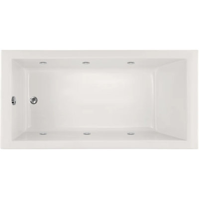 Lacey 72'' x 36'' Whirlpool Acrylic Bathtub