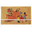 Tapis de porte en fibre de coco Harvest Bounty Pumpkin - 18 x 30 pouces (45,7 x 76,2 cm) avec dos en caoutchouc