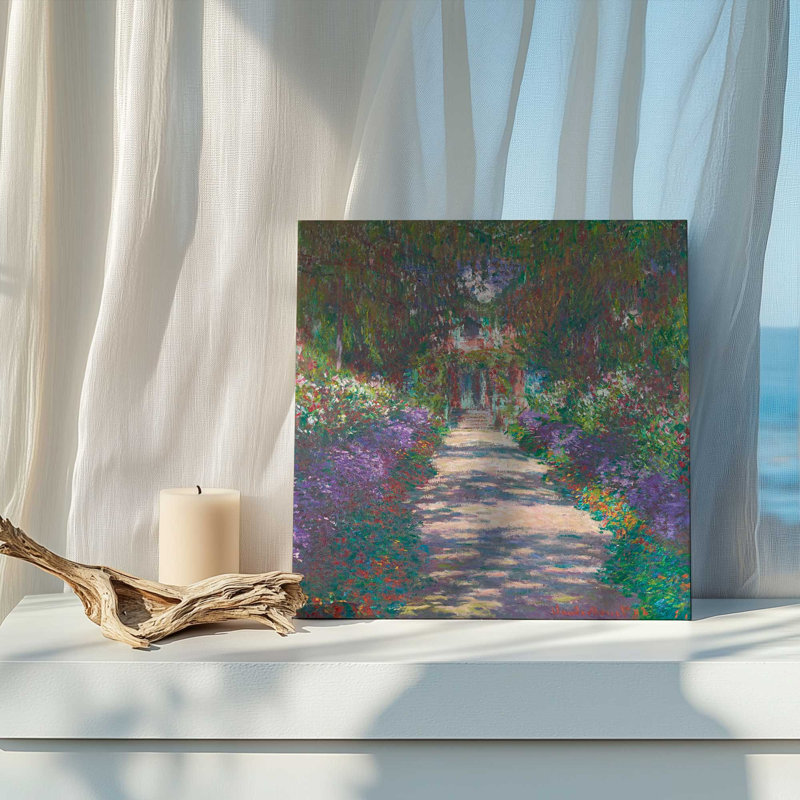 Sentier de floraison, H 12 po x l 12 po, Toile tendue, Ne s’applique pas