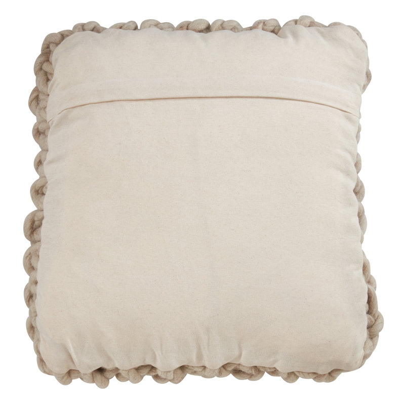 Coussin en laine Zayn, Naturel, Housse uniquement