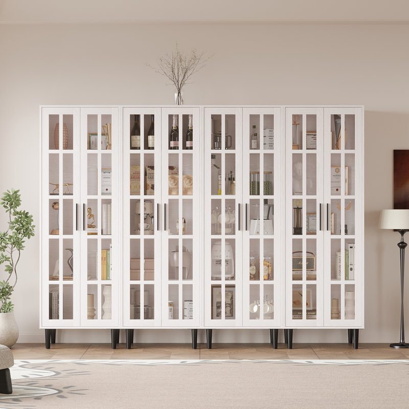 Ensemble de bibliothèques 70 po x H 94,48 po, Blanc