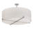 4 - Light Brushed Nickel Drum Pendant