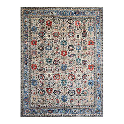 Multicolor Ethnic Motifs Pattern Vintage Decorative Washable Rug
