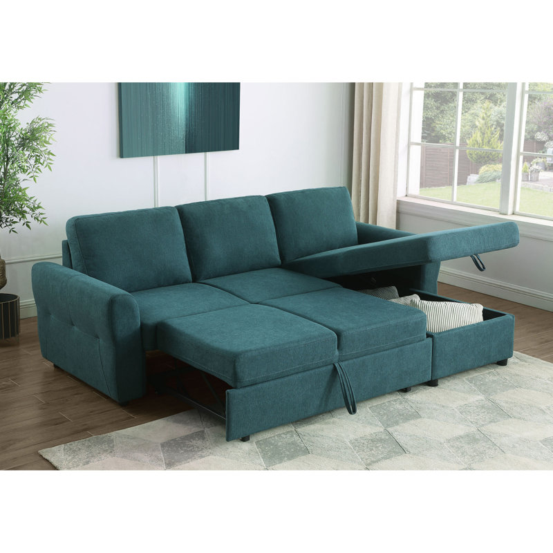 Canapé-lit modulaire Kenna, Bleu sarcelle