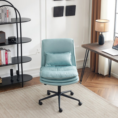 Chaise de bureau rembourrée sans accoudoirs