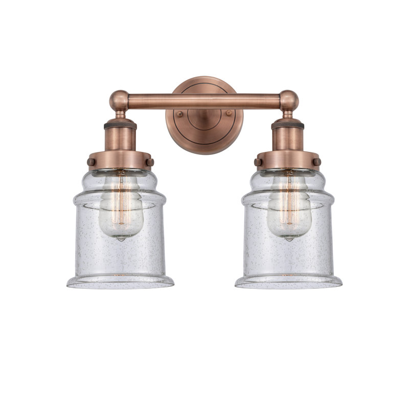 Cailen 2 - Light Dimmable Vanity Light, Seedy, Antique Copper