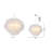 1-Light Chandelier With A White Acrylic Shade