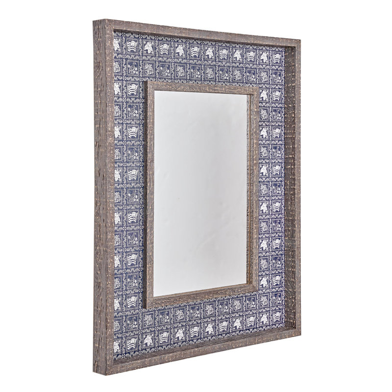 Kona Coast by Reyn Spooner Navy Lahaina Sailor Double Frame Mirror w/Lacquer - 22" x 28"