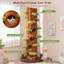 90.5'' Tall Multifunctional Cat Tree w/ Private Condos Sisal Covered Scratching Panel
