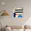«Stadium Portico», art mural abstrait géométrique sur toile par Art Remedy-104337065-104337072