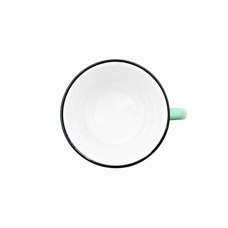 Canvas Home Tinware Stoneware Coffee Mug 16oz, Pea Green