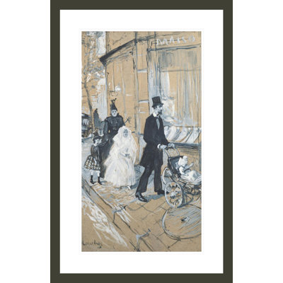 First Communion Day by Henri de Toulouse-Lautrec -Framed Giclee Print