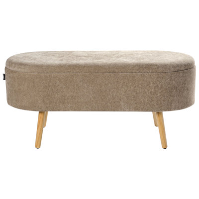 OKLAHOMA Chenille Upholstered Storage Bench