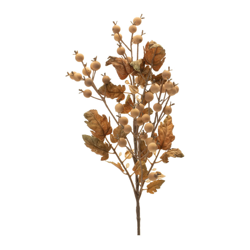 Feuilles de chêne d'automne et baies (ensemble de 6)