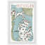 «Michigan Illustrated Map II» par - Peinture encadrée-1190348739
