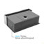 Évier de cuisine 33 x 22 x 10 po à tablier simple en acier inoxydable avec poste de travail