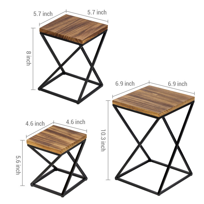 Nyleen 3 Piece Tiered Cake Stand Riser