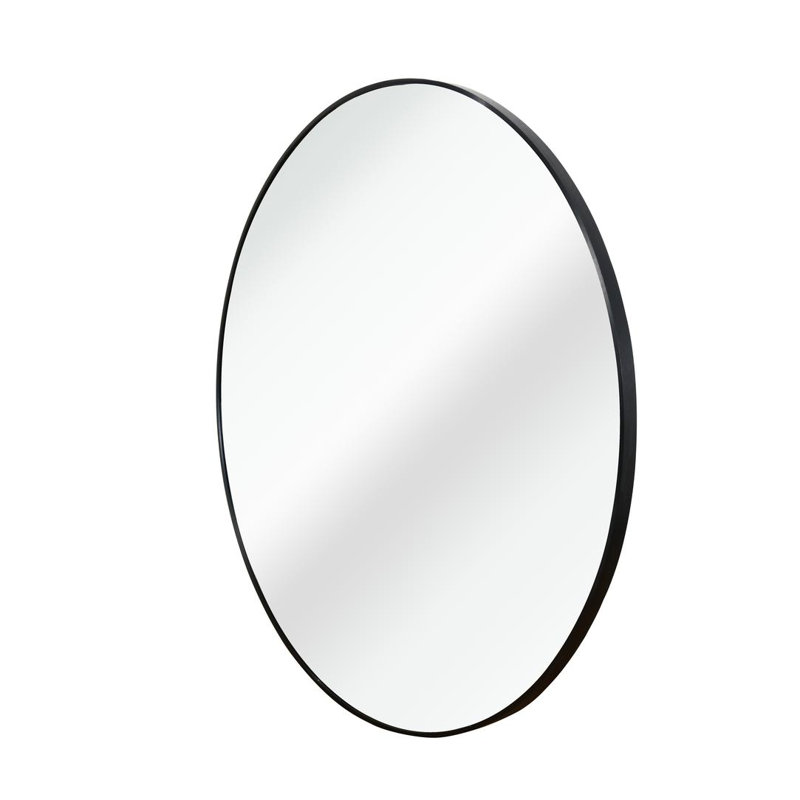 Round Bathroom Mirror (Black)