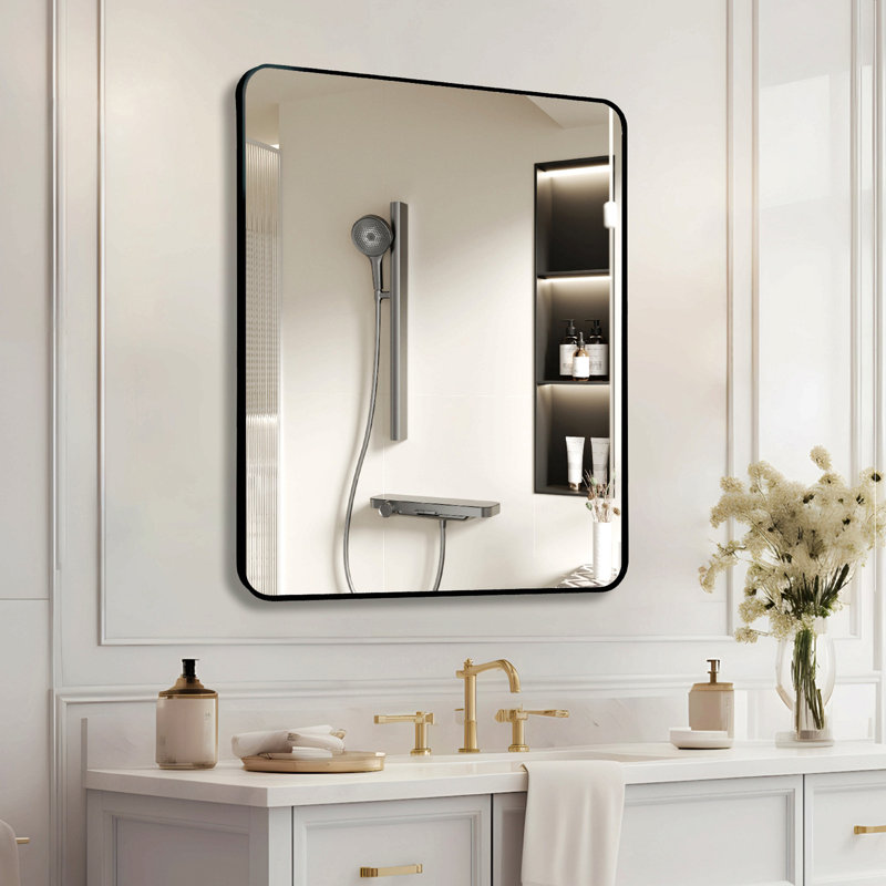 Miroir mural de salle de bain 30 "x 36", Black