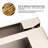 Solid Brass Single Handle Brushed Nickel Bathroom Faucet, Square Vanity Water - Saving, Non Splashing, Leakproof Shape, Saving Water, Upgraded Ceramic Cartridge