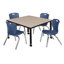 Ensemble de table de salle à manger et de chaises Kee-73412821-73412827-93832723