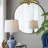 Iron Frame Vertical Round Mirror