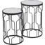 Mel Glass Top Frame Nesting Tables