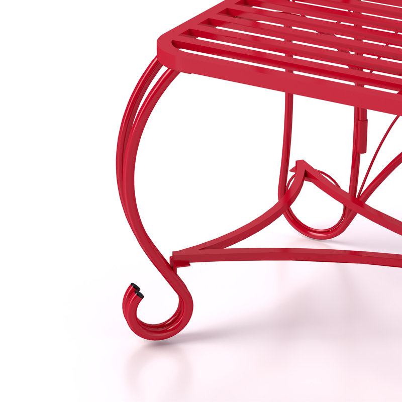 Banc de jardin Butterfly, Rouge