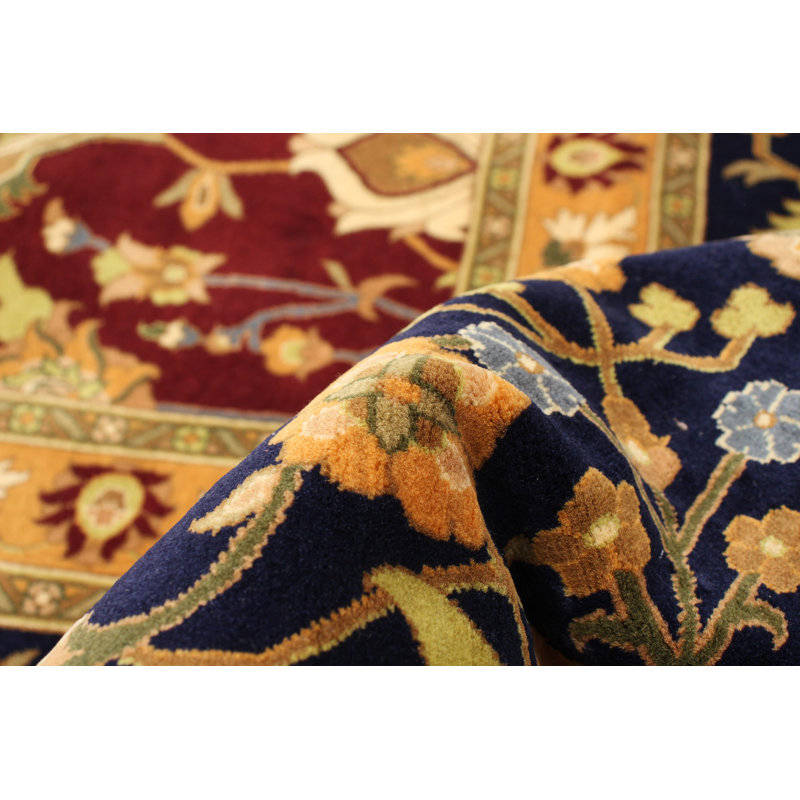 Tapis décoratif en laine noué à la main de conception unique noué à la main New Age de style persan 18/20 Bourgogne 12 pi x 17 pi 7 po