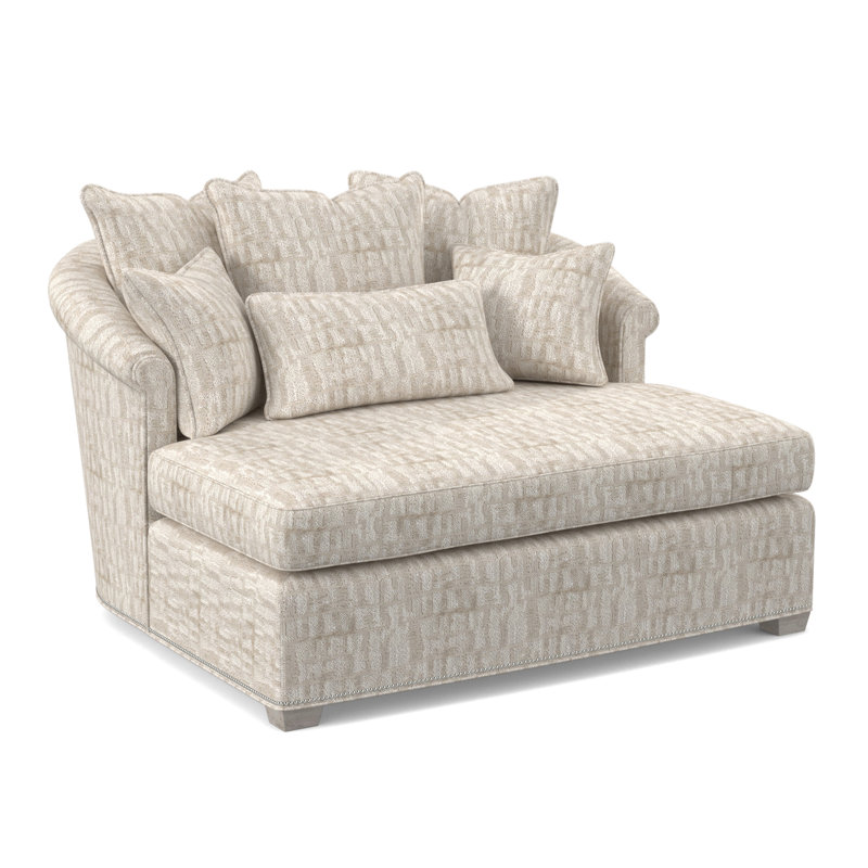 Méridienne Josephine, Bisque, Viscose brume blanche