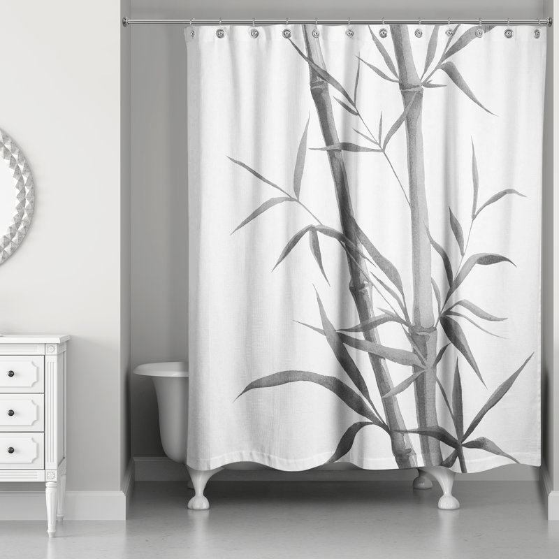 Rideau de douche simple Perine, gris