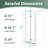  33-34＂W x 72＂H Bifold Frameless Shower Door, Folding Shower Door With 1/4＂(6mm) Clear Tempered Glass For Bathroom-111465184