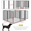 Panel Steel Pet Barrier With Door-94282649