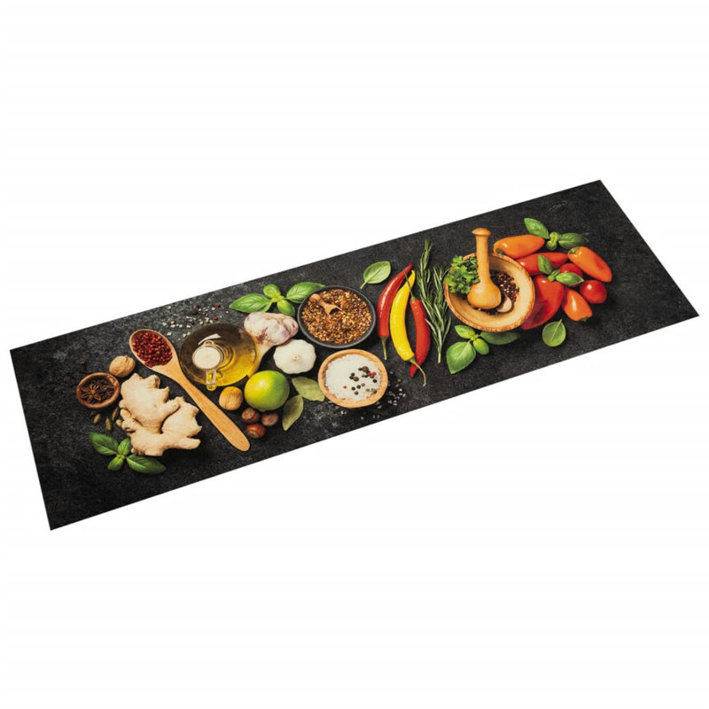 Sabrie Water Resistant Kitchen Mat, 45 x 150 cm, spices