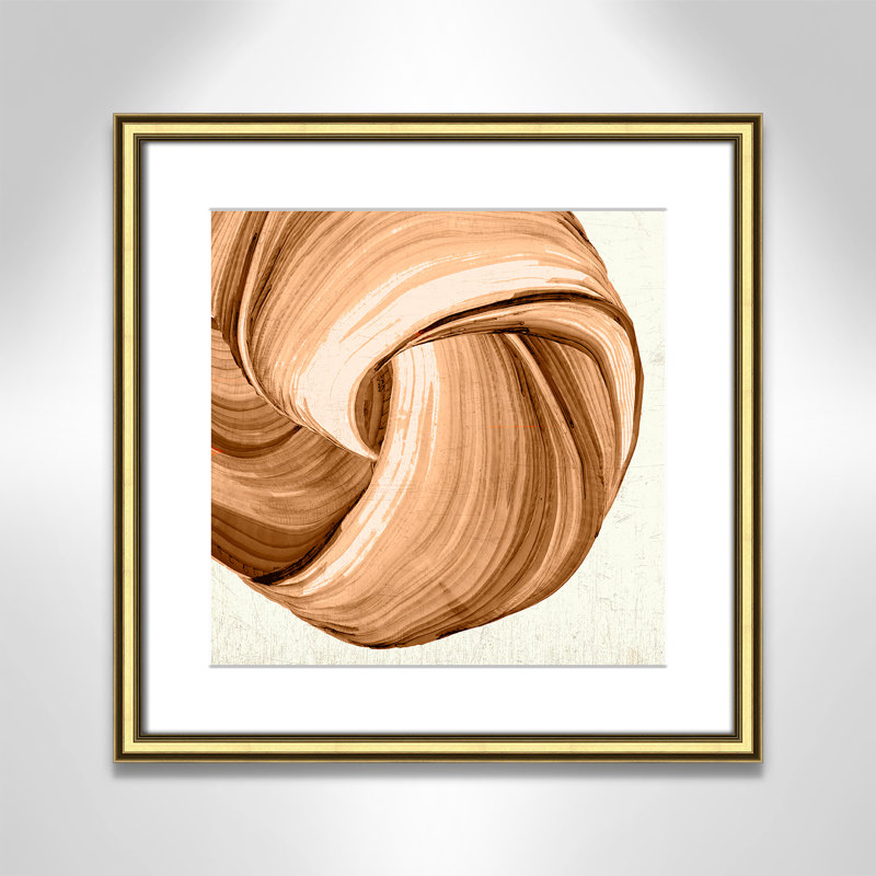 Orange Tango II imprimé par , L 18,25 po x H 18,25 po, Matted Print, Or classique