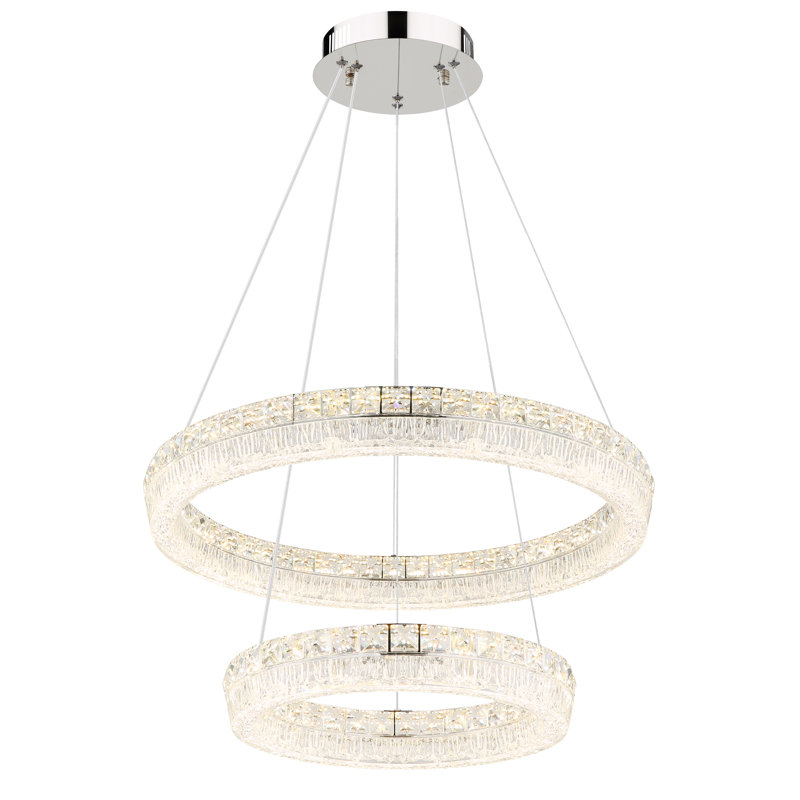 Belizanda 1 - Light Chrome LED Geometric Pendant