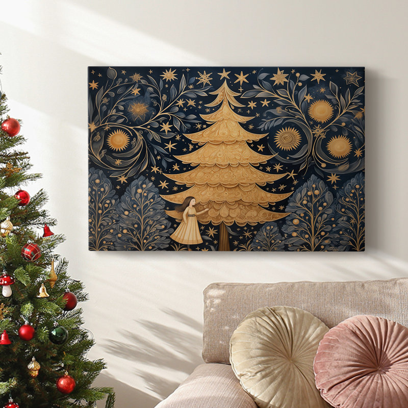 Christmas Holiday Arts - Toile tendue avec châssis, H 24 po x l 36 po