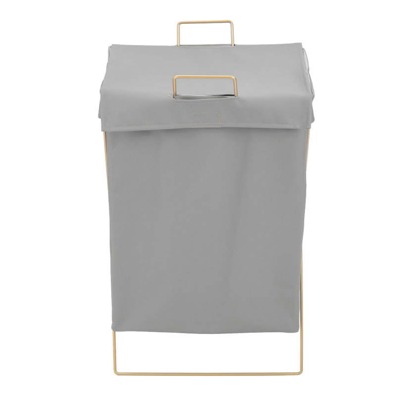 Beva Metal Laundry Room Organizer, Grey/Gold