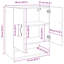 vidaXL Wall-Mounted Cabinet Wall-mounted Engineered Wood Storage Solution-1107555015