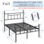 Structure de lit plateforme en métal avec tête de lit et pied de lit de 40 po, structure de lit en acier, aucun sommier requis, assemblage facile-1035351789-1064860797