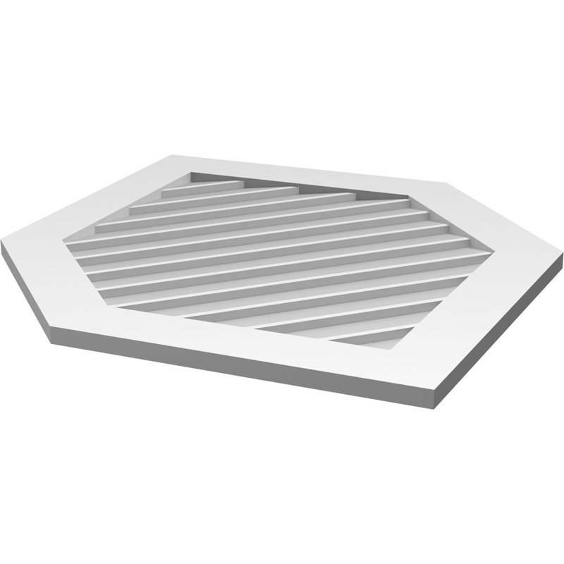 Ventilé vertical à pignon vertical 11/12 po, H 1 po x l 30 po x L 42 po
