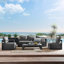 Modway Tahoe Outdoor Aluminum 4-piece Conversation Set with Coffee Table