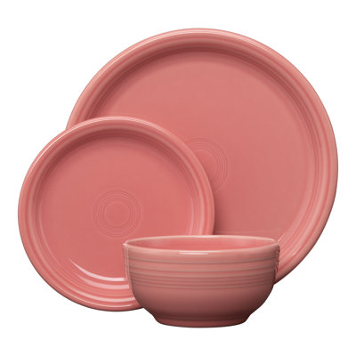 Fiesta Bistro Coupe 3 Piece Place Setting, Service for 1