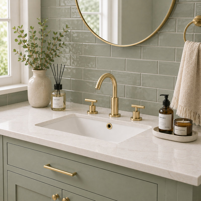 2-Handle Widespread Bathroom Faucet With Drain Assembly in Brushed Gold, Brushed Gold