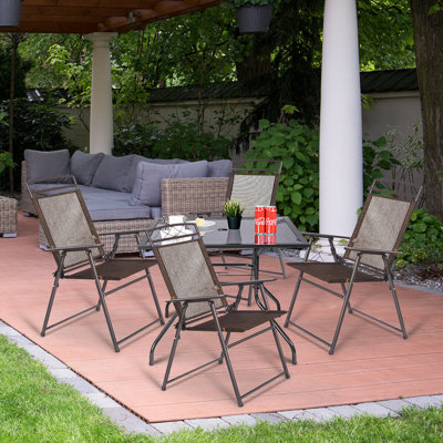 Patio Fabric Folding Chair by Costway
