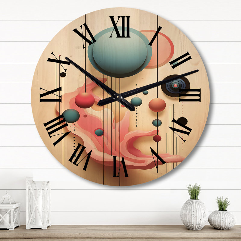 Sasithorn Solid Wood Wall Clock, Large