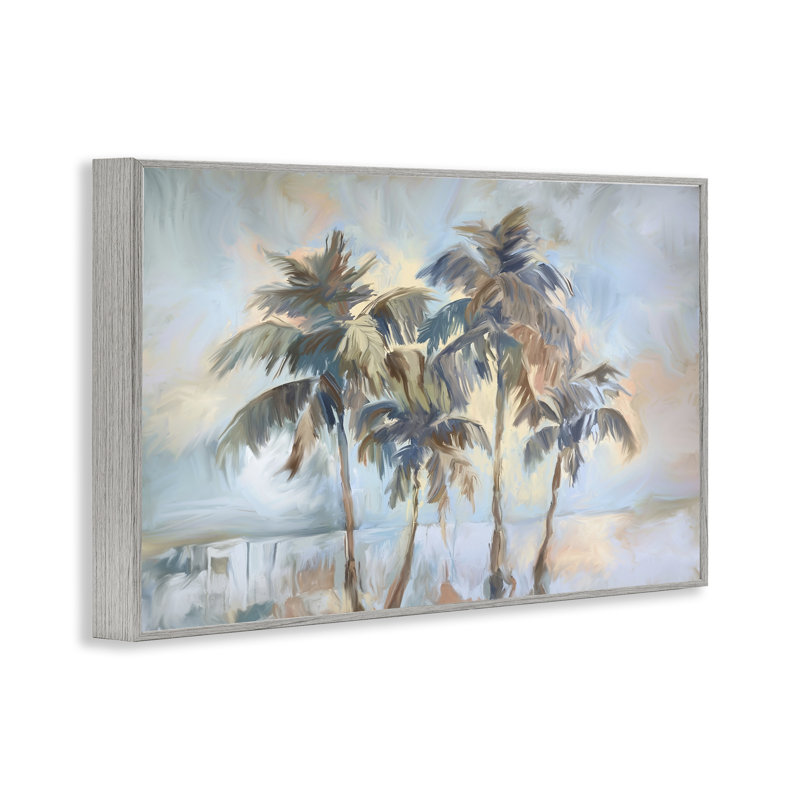 «Cool Palm Trees Sunrise», estampe numérique, design par Ramona Murdock, Estampe numérique Farmhouse, H 16 po x l 24 po
